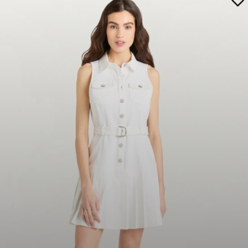 Cinq a Sept White Denim Moxie Dress, Size 4, like new! - Picture 4 of 15